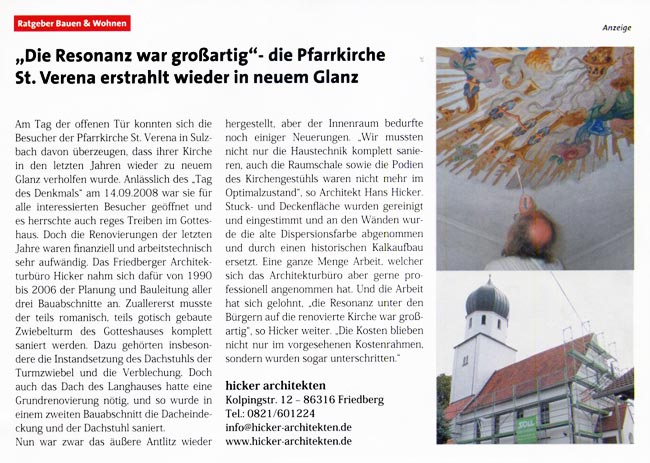 Sanierung St. Verina