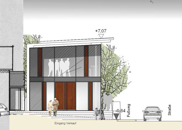 hicker friedberg gewerbebau anbau ausstellung büro