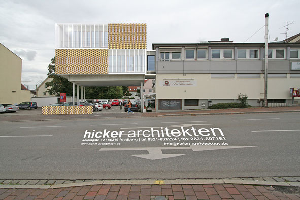 hicker friedberg gewerbebau anbau zahntechnik sandmair visualisierung