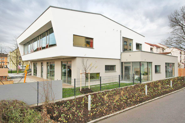 Neubau Evangelischer Kindergarten Friedberg Bay / Hicker Architekten 2014