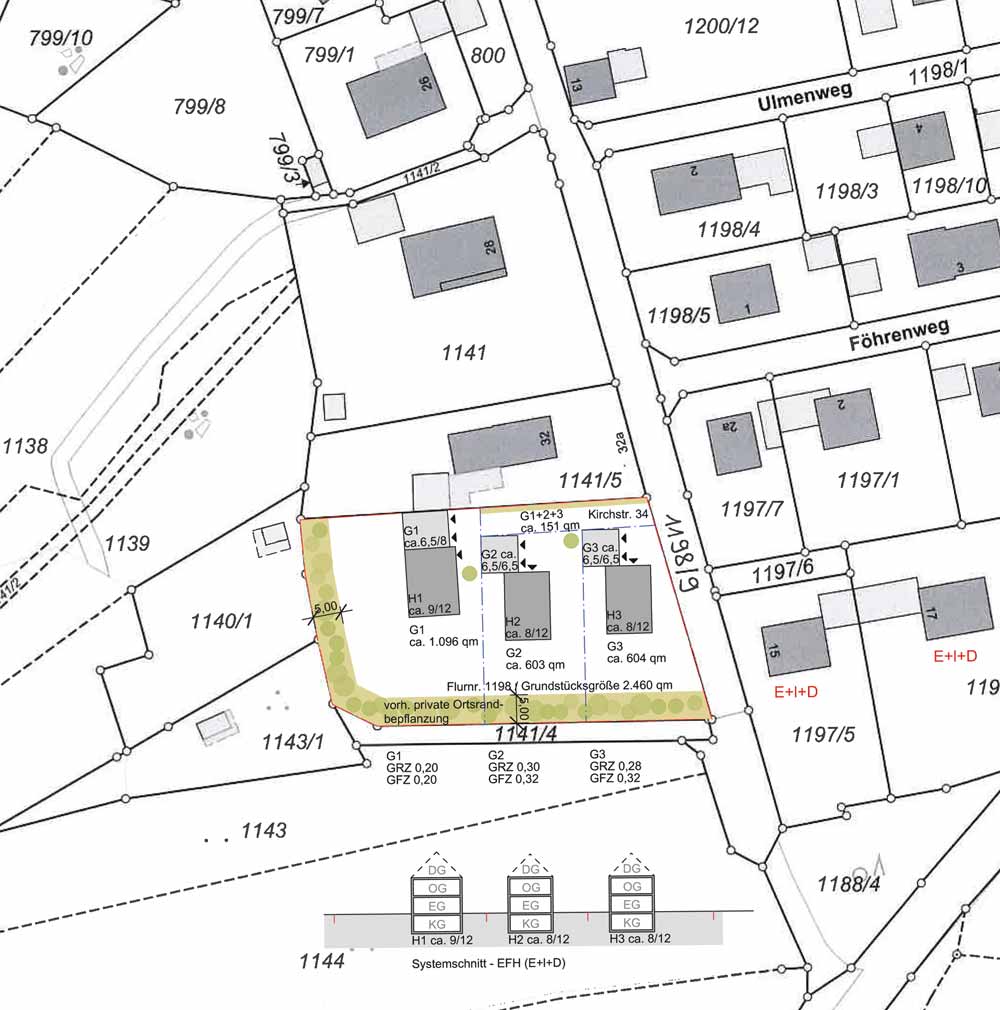 Bebauungskonzept Wulfertshausen