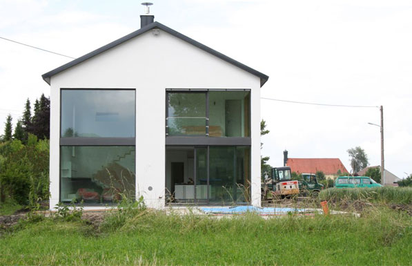 hicker architekten friedberg - Neubau Einfamilienhaus mit 3-fach Garage, Pool, Atelier