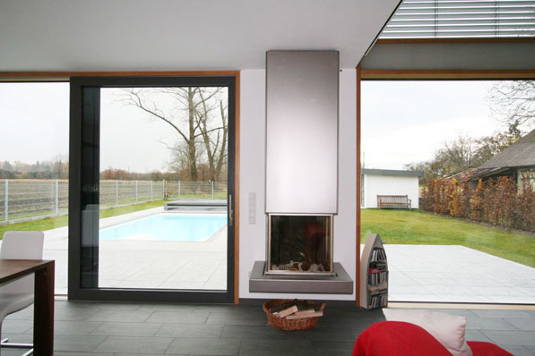 hicker architekten friedberg - Neubau Einfamilienhaus mit 3-fach Garage, Pool, Atelier