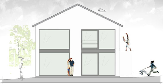 hicker architekten friedberg - Neubau Einfamilienhaus mit 3-fach Garage, Pool, Atelier