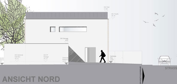hicker architekten friedberg - Neubau Einfamilienhaus mit 3-fach Garage, Pool, Atelier