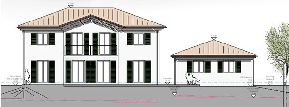 hicker architekten friedberg - Neubau Einfamilienhaus mit 3-fach Garage, Pool, Atelier