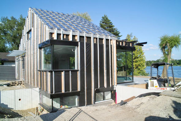 Neubau Haus am See II - ohne Fassadenverkleidung