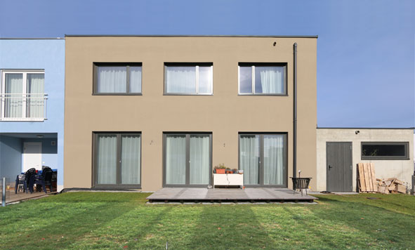 Neubau 2015 Reiheneckhaus durch hicker architekten 2015