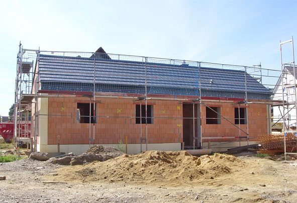 Baufortschritt Neubau 2015 - 2 Generationen auf einem Grundstück