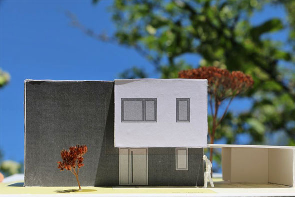 Modellansicht Neubau 2016 EFH mit Carport in Kissing