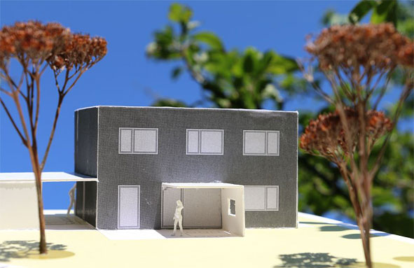 Modellansicht Neubau 2016 EFH mit Carport in Kissing