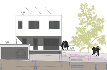 Neubau eines Wohnhauses mit Doppelgarage in Friedberg 2017 - hicker architekten Friedberg