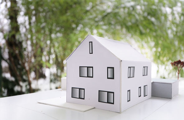 Neubau eine EFH mit Doppelgarage in Alsmoos