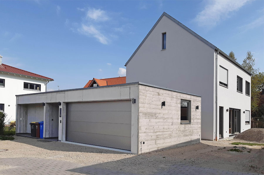 Neubau eines EFH mit Doppelgarage in Alsmoos 2020