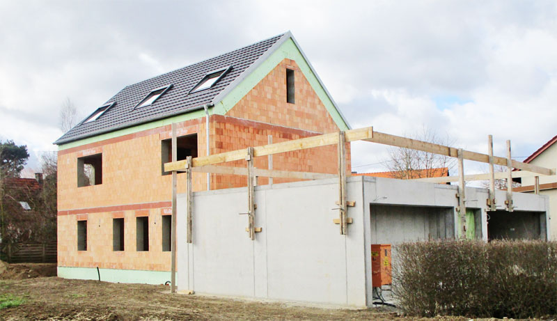 Neubau eines EFH mit Doppelgarage in Alsmoos 2020