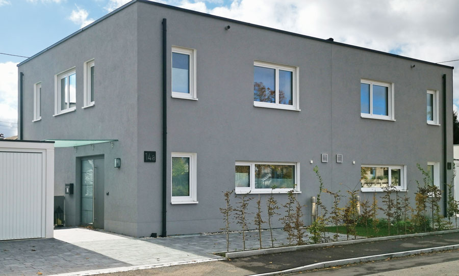 Neubau Doppelhaus mit Garagen in Friedberg 2021