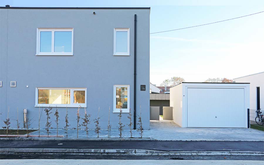 Neubau Doppelhaus mit Garagen in Friedberg 2021