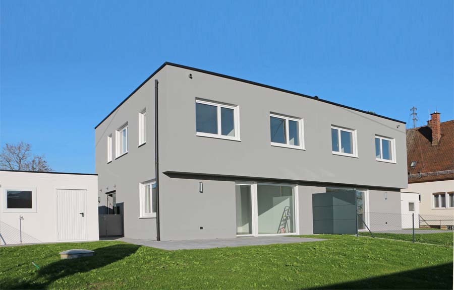 Neubau Doppelhaus mit Garagen in Friedberg 2021