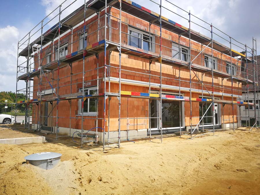 Neubau Doppelhaus mit Garagen in Friedberg 2021