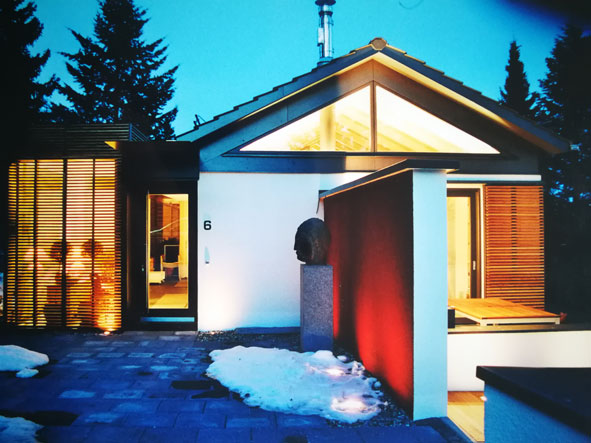 Haus Voss im Winter - Besser bauen im Wittelsbacher Land - hicker architekten bda