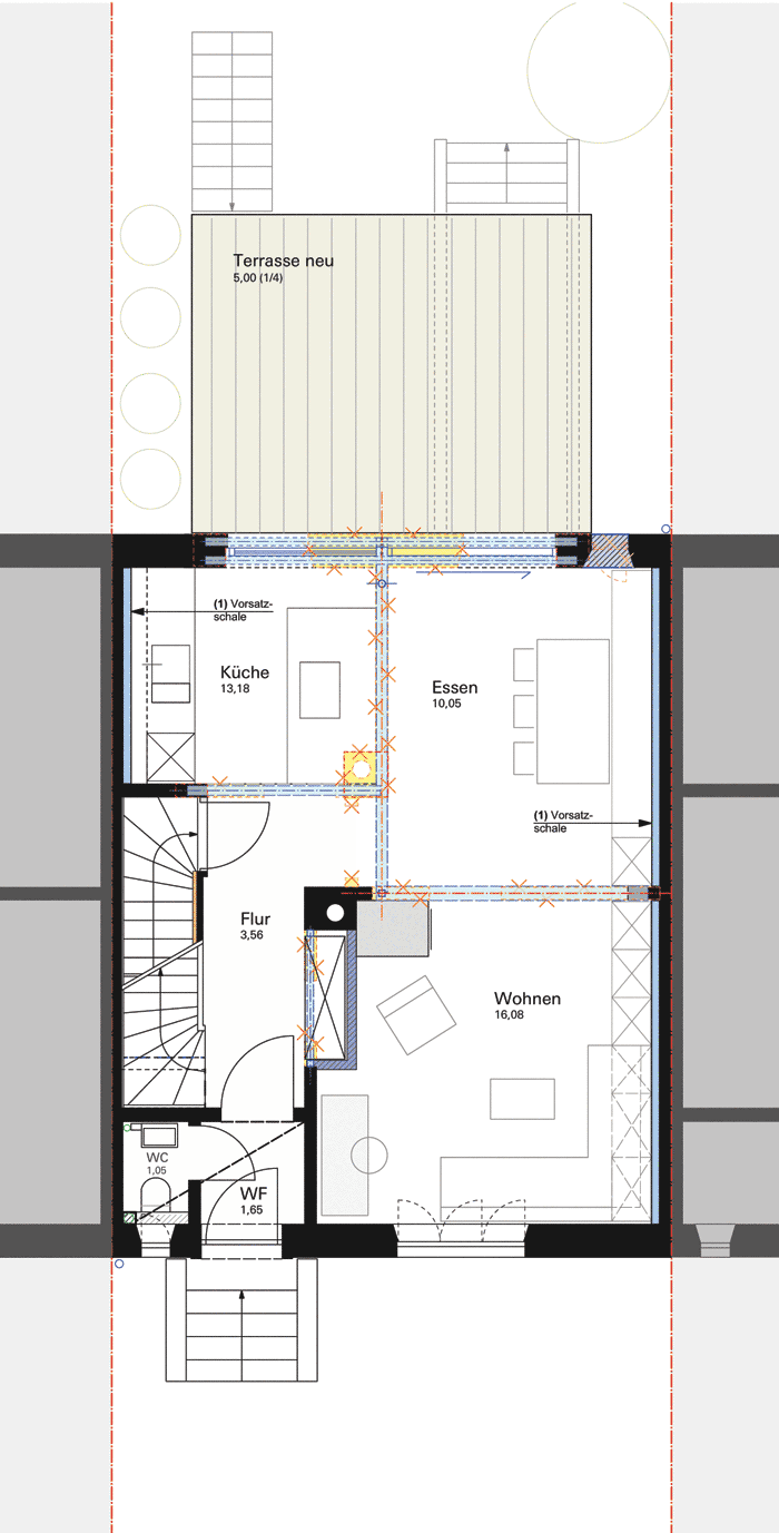 Umbau Reihenmittelhaus 2020 / Planungsunterlagen