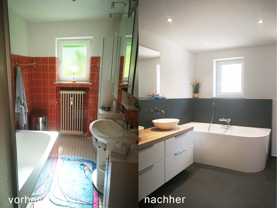 Umbau Zweifamilienhaus vorher/nachher - hicker architekten