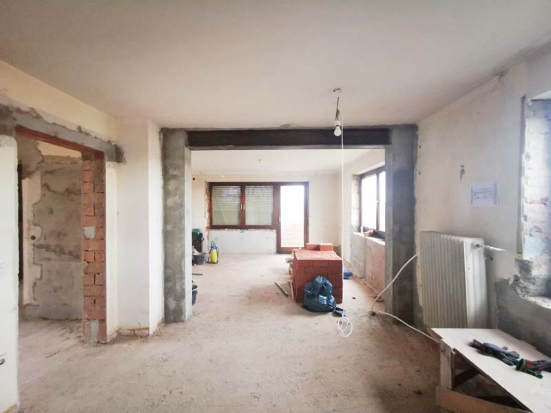 Komplettsanierung im Ensemblebereich der Stadtmauer Friedberg 2023 - Bauphase