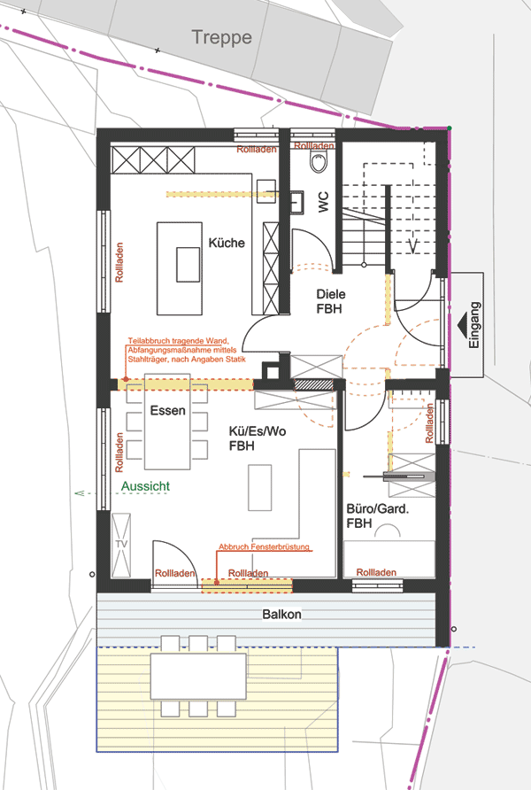 Komplettsanierung im Ensemblebereich der Stadtmauer Friedberg 2023 - Bauphase