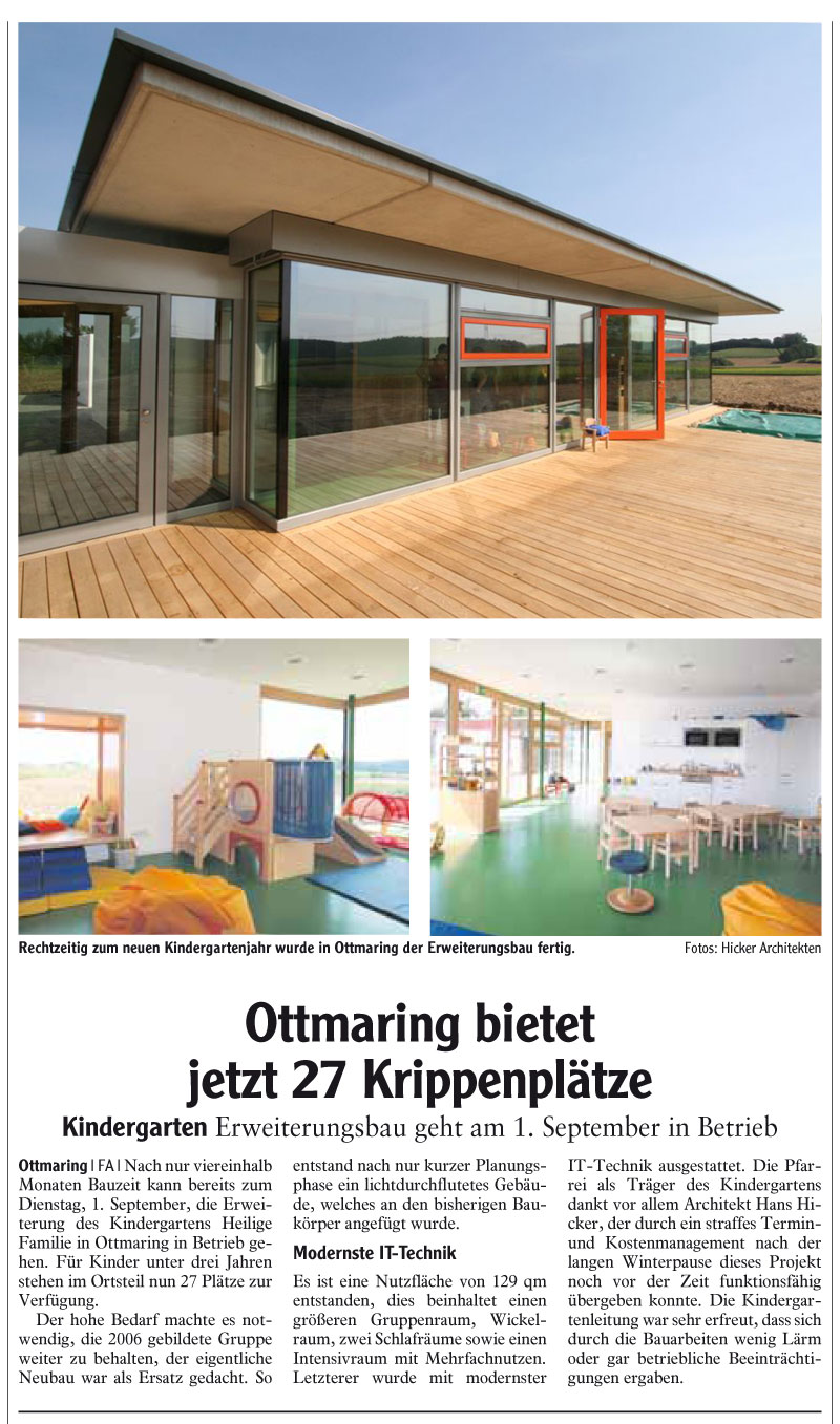 Hicker architekten Presse Edition Schwaben
