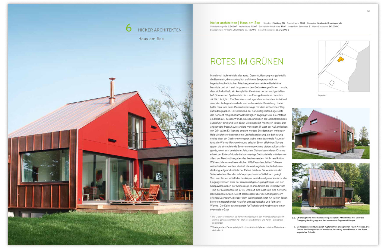 Hicker architekten Presse Buch 50 Häuser zum Wohlfühlen von Thomas Drexel 11/2013