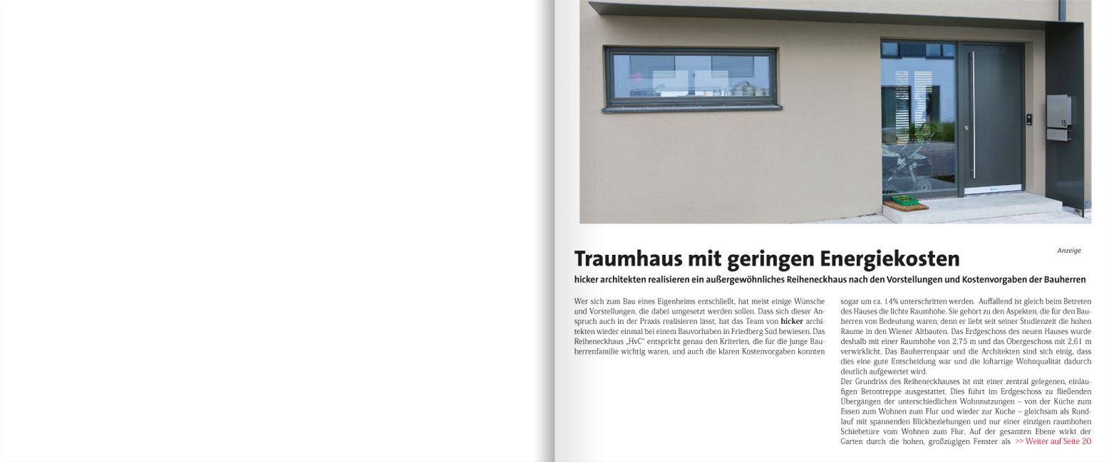 Hicker architekten Presse Zeitungsartikel 2016 myHeimat: Wohnen für 3 Generationen