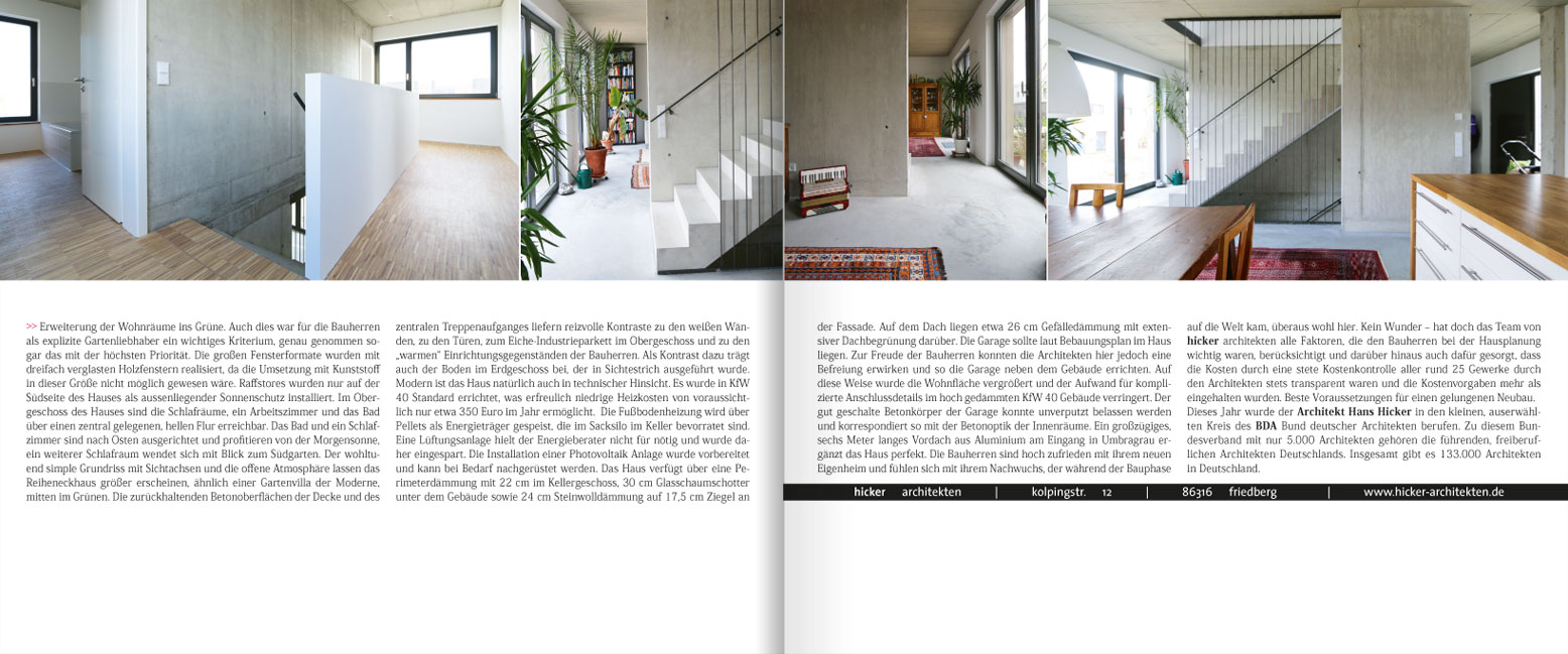 Hicker architekten Presse Zeitungsartikel 2016 myHeimat: Wohnen für 3 Generationen