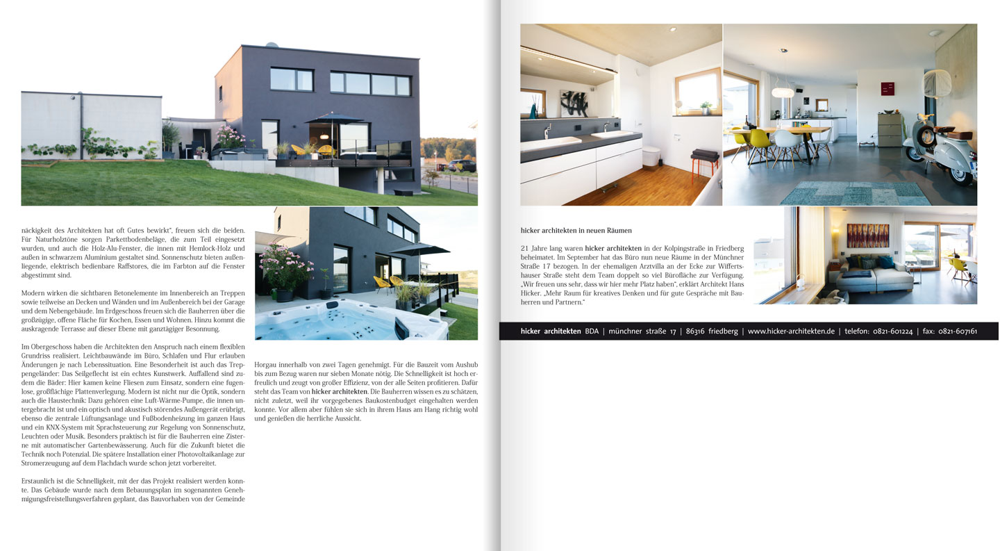 Hicker architekten Presse Zeitungsartikel 2016 myHeimat: Wohnen für 3 Generationen