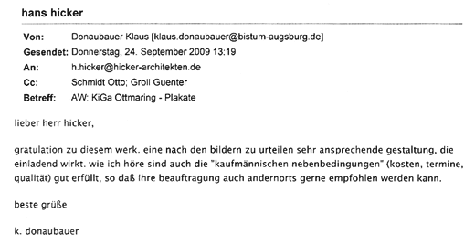 Referenzschreiben Hicker - Kindergarten Ottmaring